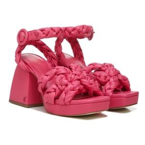 Sam Edelman Fuchsia Braided Block Heels